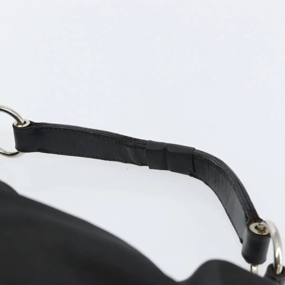 PRADA Shoulder Bag Nylon Black Silver Auth ka421 - Picture 9 of 16